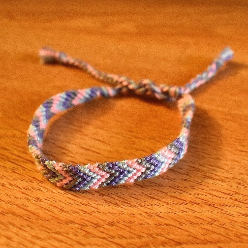 Gray Lavender Woven Bracelet